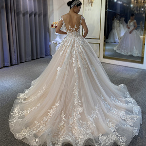 New Elegant Forest Style <strong>White</strong> Lace Deep V Super <strong>Fairy</strong> Dreamy Princess Bridal Gown Modern French Style Wedding <strong>Dress</strong> - Product Image 2