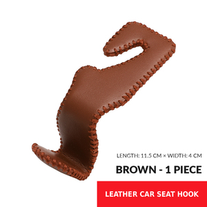 Gancho para Respaldo de Asiento de Coche, Gancho de Almacenamiento Trasero de Cuero Premium, Productos de Decoración Interior para Coche - Product Image 5
