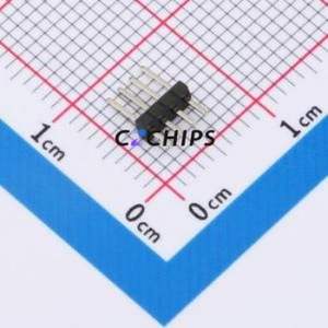 ZX-PZ1.27-1-4PZZ Pin Header Through hole Component (THT),P=1.27mm Connector 1x4P 1.27mm Pin Header Through Hole - Product Image 1