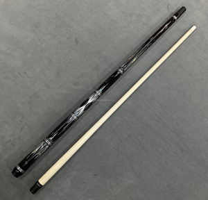ไม้คิวสนุ๊กเกอร์ JFLOWERS JF20‑26 สีเงิน-ทอง ลายฉลุแบบไม่พันรอบ ไม้เนื้อแข็งแกะสลักลาย ปลายคิวขนาดใหญ่ สำหรับเล่นสนุกเกอร์จีน 8 ลูก และสนุกเกอร์อเมริกัน 9 ลูก - Product Image 1