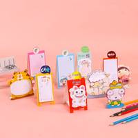 3D Private Label Individuelles Geschenk Niedliches Haftnotizbuch Schreibwaren Cartoon Post-it 3D Haftnotizen
