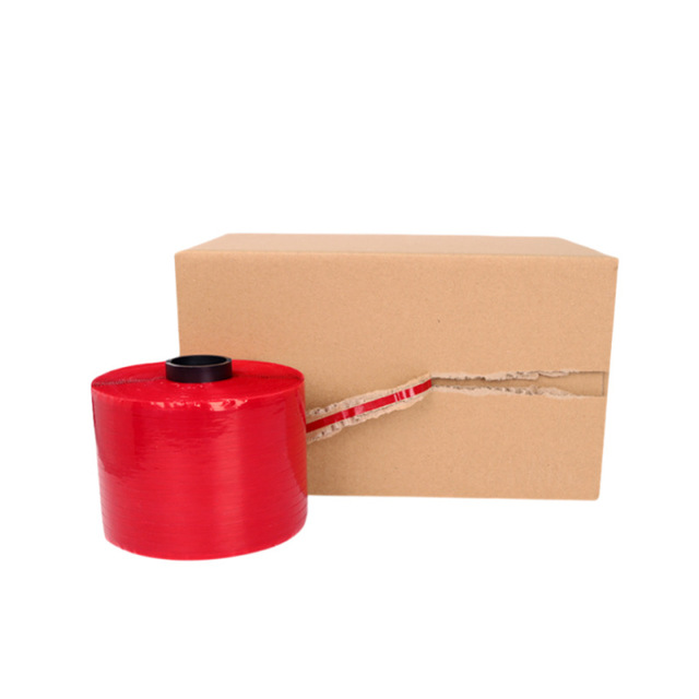 6mm MOPP BOPP PET Red Tear Strip Tape for Unboxing Cardboard Boxes