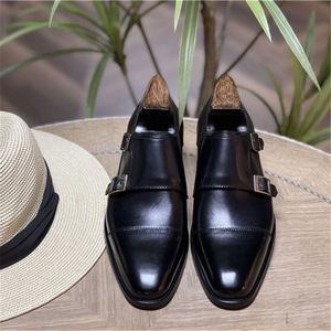 Scarpe Monk da Uomo Eleganti con Punta Quadrata e Lacci, Stile Casual Trendy, Fatte a Mano, Leggere, Traspiranti e Antiscivolo <span class=keywords><strong>Valentina</strong></span> - Product Image 3