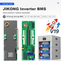 JKBMS V19 JK-PB2A16S20P 16S 100A-300A 1A 2A JIKONG Inversor de Almacenamiento de Energía BMS 18650 Batería de Litio Lifepo4 48V RS485 CAN