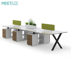 Op Maat Gemaakte Moderne Luxe L-Vorm Kantoorbureau Van Hoge Kwaliteit Houten Meubels Stijlvolle Cabriolet Executive Baas Managers - Product Image 4