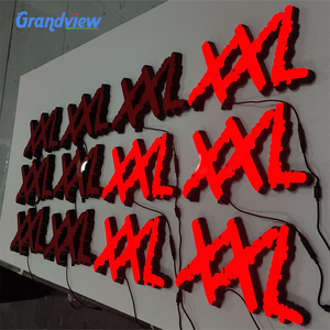 Kinh doanh ngoài trời phía trước Biểu tượng dấu hiệu 3D LED ánh sáng kênh thư bàn chải sơn kim loại tùy chỉnh 3D Logo Led đăng ký với bảng hiệu trở lại hộp - Product Image 6