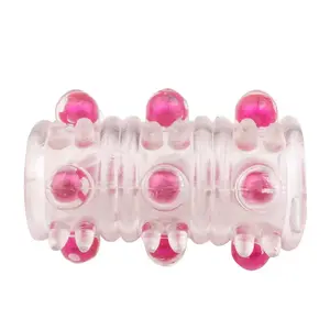Anillo para Pene con Perlas y Cristales, Funda para Pene con Espigas, Juguete Sexual para Adultos, Diversión en Pareja, Retrasa la Eyaculación para Hombres - Product Image 1