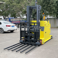 Chariot élévateur compact à allée étroite de 1,5 tonne et 3 tonnes, AGV, chariot élévateur automatique guidé sans conducteur pour la logistique d'entrepôt, robot