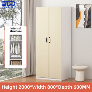 Metal Steel Wardrobe <strong>Closet</strong> with Hanging Rod and Shelves Practical Clothes Storage for Apartments and <strong>Shared</strong> Rooms - Product Image 1