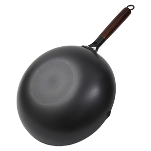 Số Lượng Lớn Giảm Giá Chảo 32Cm Màu Đen Sắt Trung Quốc Chảo Nấu Ăn Nồi Với Nắp Bằng Gỗ Dài Xử Lý - Product Image 5
