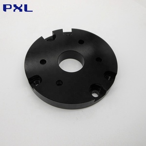 맞춤형 고정밀 4-<span class=keywords><strong>5</strong></span> 축 CNC 가공 블랙 양극 산화 알루미늄 베이스 하이 퀄리티 드릴링 서비스 - Product Image 5