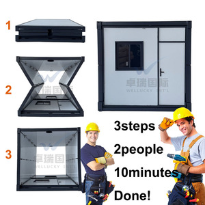 20ft tùy chỉnh đúc sẵn có thể gập lại nhà <span class=keywords><strong>CONTAINER</strong></span> bền vững cửa hàng di động ngoài trời màu thép nhà <span class=keywords><strong>CONTAINER</strong></span> - Product Image 6