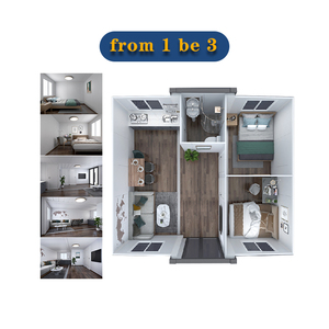 CGCH Maisons containers extensibles B7B maison salle de prière villa de <span class=keywords><strong>luxe</strong></span> moderne maison ferme préfabriquée extensible petites maisons - Product Image 5