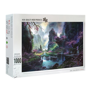 Chất lượng cao cá nhân bằng Gỗ Ghép Hình Câu Đố Nhà Máy Giá dành cho người lớn có thể in ghép hình câu đố 1000 miếng - Product Image 1