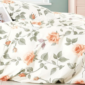 Nouvelle Parure de Couette en Coton à Motifs Végétaux de Style Européen Écologique 3 Pièces 200TC Livraison Rapide - Product Image 3