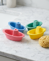 Jouets de bain en silicone personnalisés OEM, détachables, en forme d'animaux, faciles à nettoyer, anti-moisissure, flottants, à presser, design mignon de dessin animé