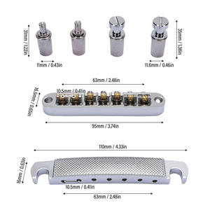Pont Stop Bar Cordier Combo Remplacement pour LP SG 7 Cordes Guitare Électrique pour <span class=keywords><strong>Tune</strong></span> <span class=keywords><strong>O</strong></span> <span class=keywords><strong>Matic</strong></span> Style - Product Image 3