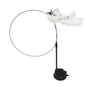 Juguete interactivo de varita de gato de peluche <span class=keywords><strong>con</strong></span> varillas largas duraderas en forma de pájaro, cuerda de rompecabezas de madera de estilo encantador para la mayoría de los gatos que juegan - Product Image 2