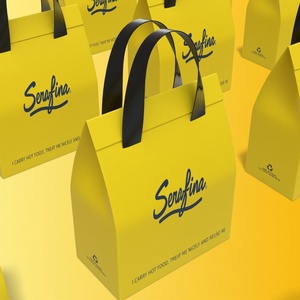 Sac isotherme de livraison alimentaire pliable et robuste, personnalisé avec logo, pour pâtisseries et desserts, vente en gros - Product Image 3