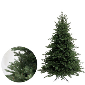 Sapin de Noël artificiel pré-éclairé de 7 pieds en PE et PVC mélangés avec lumières incandescentes, support inclus, écologique, haute qualité - Product Image 6