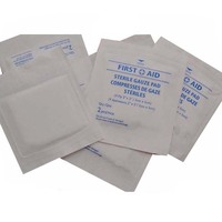 Coton-tige de gaze médical absorbant, stérilisé, avec fil radiopique