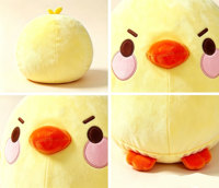 Coussin en peluche personnalisé en forme de poussin jaune, mignon et rond, doux et moelleux, pour la décoration de la maison, cadeau d'anniversaire