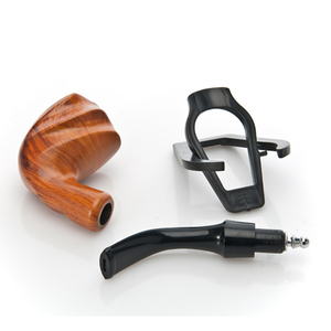 Ống thuốc lá gỗ nâu hình hoa lạ mắt, thuốc khô, ống hút tay, kỹ thuật gương, thương hiệu KL, model 5529S, bán buôn - Product Image 6