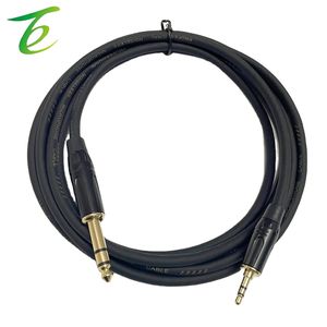 3,5 mm'den 6,5 mm'ye ses kablosu, stereo büyük boyutlu bilgisayar güç amplifikatörü hoparlör bağlantı kablosu, 6,35 mm elektronik org - Product Image 1