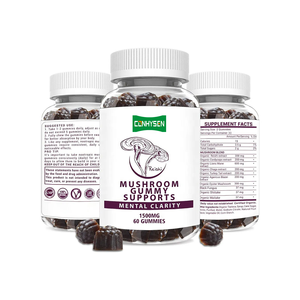 Extracto de hongo orgánico Lions Mane Mushroom Gummies Nootropic <span class=keywords><strong>Brain</strong></span> Suplemento Cordyceps Reishi Shitake Maitake Mushroom Gummy - Product Image 1