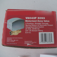 PLC compatible avec V8043f5093, raccord à sertir 3/4 pouces, zone normalement fermée, neuf en boîte, vente en gros