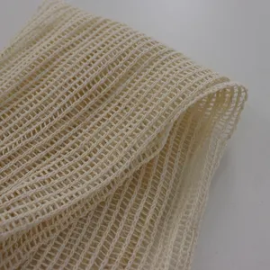 100%cotton 100-130gsm square mesh fabric organic cotton reusable mesh fabrics