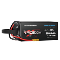 Racepow 6S/12S/14S/18S 22.2V 60000mAh 5C 10C 358Wh/Kg Batterie à semi-conducteurs légère pour drone Vtol UAV Heavy Lift