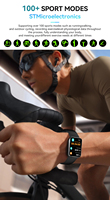 Reloj Inteligente VALDUS 2025 para Mujer con Pantalla de 1.75 Pulgadas, Soporte para Monitoreo de Frecuencia Cardíaca y Presión Arterial, Smartwatch VS13 Resistente al Agua IP68 para Mujer