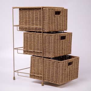 Набор из 3 плетеных корзин ручной работы из натурального ротанга: экологичные, многофункциональные, для хранения, мягкие, прямоугольные, для декора дома и организации офиса - Product Image 4