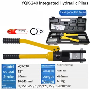 Pince à sertir YQK-240, dotée d'une pression hydraulique élevée, convient à l'utilisation avec des câbles, des produits pétrochimiques, etc. - Product Image 2