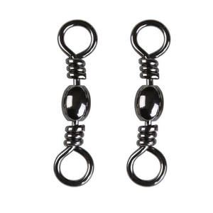 Connecteur pivotant en forme de huit en acier au carbone My-303, équipement de pêche, noir et blanc, crochet à connexion rapide - Product Image 1