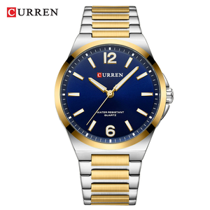 CURREN 8493 Men's Quartz Watch 3ATM Waterproof Steel Strap Wristwatch Fashion Luminous Gift <b>Clock</b> Reloj Hombre - Product Image 1