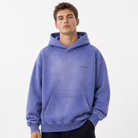 Sweat à capuche oversize noir délavé pour homme, style gothique, avec broderie H sur la poitrine, motif ange sombre, texte en strass en forme d'arche, badge fleur de lys, Hip Hop