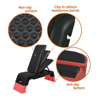 Plataformas de paso de Fitness multifuncionales versátiles, Banco de pesas de cubierta aeróbica, caja de cardio pliometría para ejercicio aeróbico