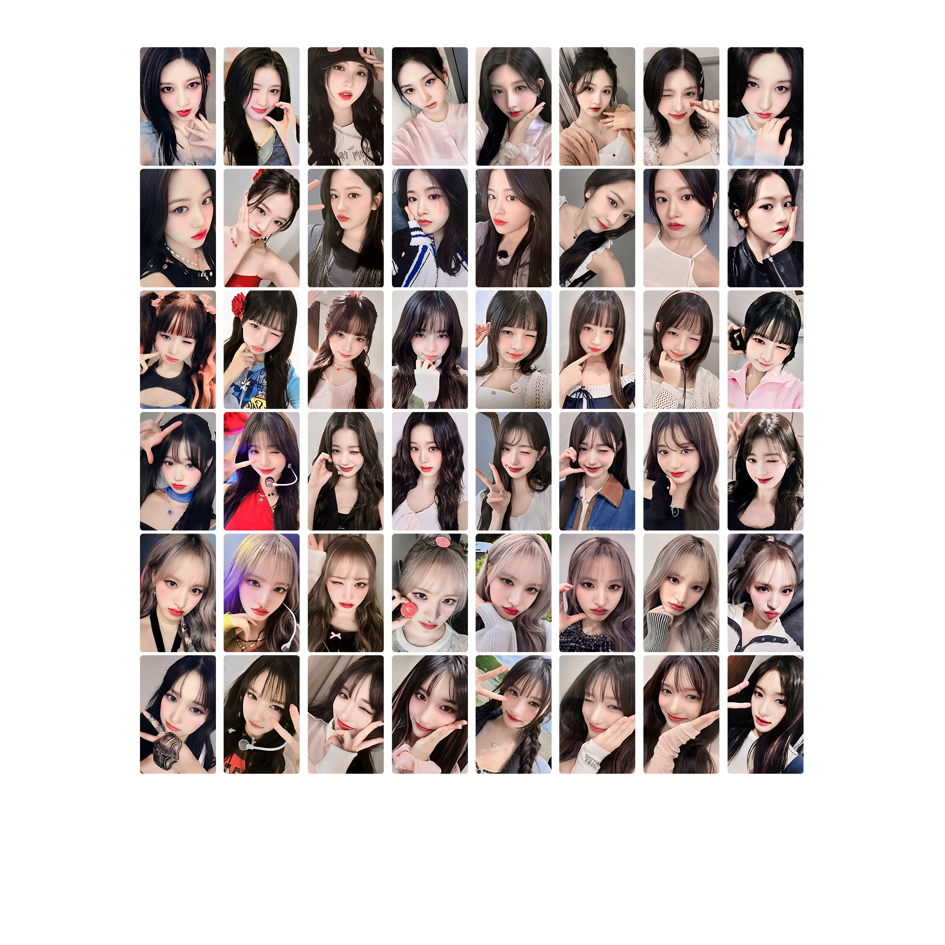 6Pcs/Set KPOP IVE SWITCH Album SW MMT Ver Photocards Wonyoung Rei