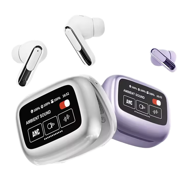 Real-Time AI Translator TWS 144 Languages In-Ear Touch-Screen Noise Cancelling Digital Display 5.4 JL Wireless IPX5 Waterproof
