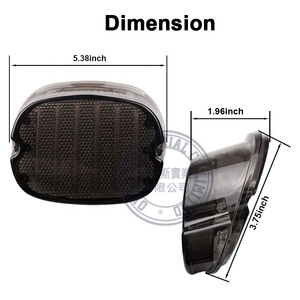 Ovovs hun khói đèn hậu 12V 24V LED đèn đuôi cho Harley Davidson Sportster Dyna - Product Image 6