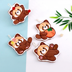 2026 Niedliches Besticktes Korallenvlies Super Saugfähiges Weiches Panda-Handtuch zum Aufhängen für Haushalt, Küche und Bad - Product Image 1