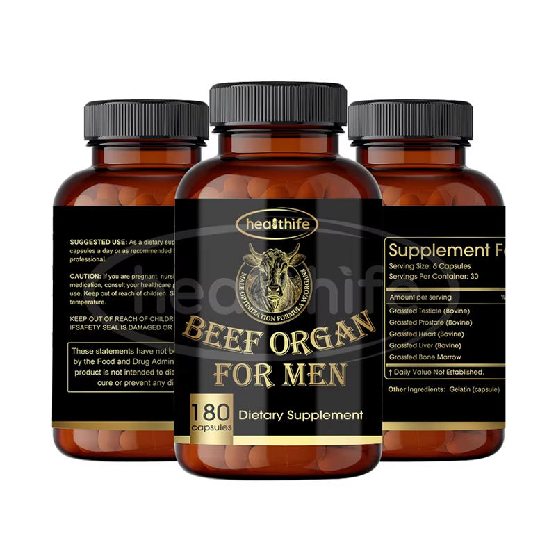 Grass Fed Beef Organ Supplements for Men Beef Liver Heart Bone Marrow ...