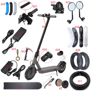 อะไหล่ซ่อมสกู๊ตเตอร์ไฟฟ้า Superbsail Mijia <span class=keywords><strong>M365</strong></span> <span class=keywords><strong>Mi</strong></span> 1S Pro 2  รวมถึงขาตั้ง ไฟ และอุปกรณ์เสริมต่างๆ เช่น ที่ครอบกันลื่น - Product Image 4