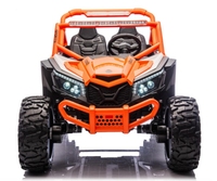 Voiture électrique puissante 24V pour enfants, buggy 2 places, batterie amovible, plastique, UTV 4853, moteurs, vitesse 8-15 km/h, lecteur MP4, 2-4 ans