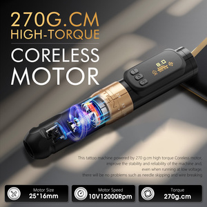 Máquina de Pluma Inalámbrica Ambition Sally 270 para Tatuaje y Maquillaje Permanente con Carrera Ajustable de 2.0-3.5mm para Tatuajes Pequeños, Cejas, Labios y Cuero Cabelludo - Product Image 3