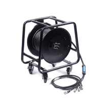 Câble Serpent Numérique Audio Optique Blindé à Paires Torsadées RJ45 Cat6 OEM d'Usine 1 2 4 6 8 Canaux sur Bobine pour Microphone et LED