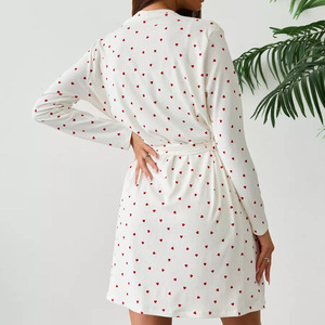 Nuovo Set di pigiami da notte a maniche lunghe con stampa d'<span class=keywords><strong>amore</strong></span> <span class=keywords><strong>Sexy</strong></span> da donna - Product Image 3