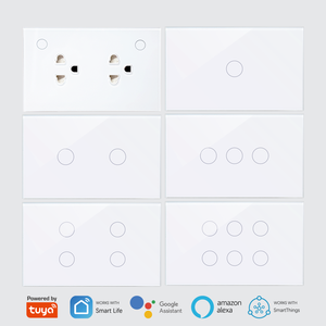 有现货 涂鸦智能 Zigbee 智能灯开关 触摸玻璃 单火线 无需中性线 墙壁电开关 - Product Image 1